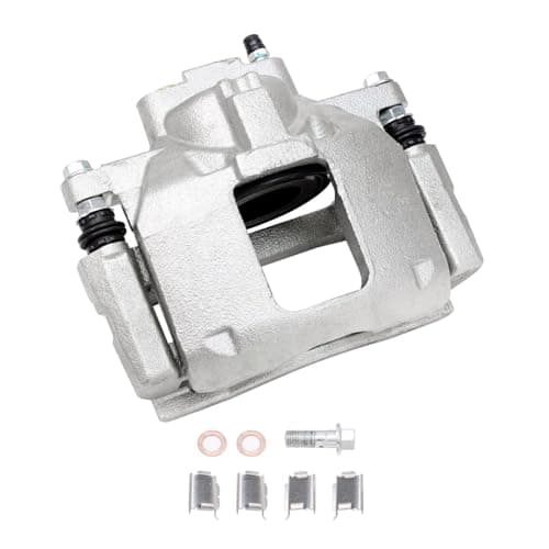 Detroit Axle - 2pc Front Brake Calipers for 2007-2017 Jeep Wrangler 2018 Wrangler JK 2008-2012 Liberty 2007-2011 Dodge Nitro, Disc Brake Calipers w/Brackets Replacement — view 5