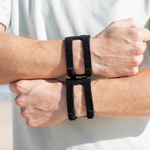 WristWidget® (Black) Adjustable Wrist Brace for TFCC Tears, One Size fits most. For Left and Right Wrists, Support for Weight Bearing Strain, Exercise — view 4