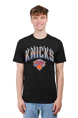 Ultra Game NBA Official Men’s Super Soft Supreme T-Shirt - Unisex, New York Knicks, Black, XX-Large — view 2