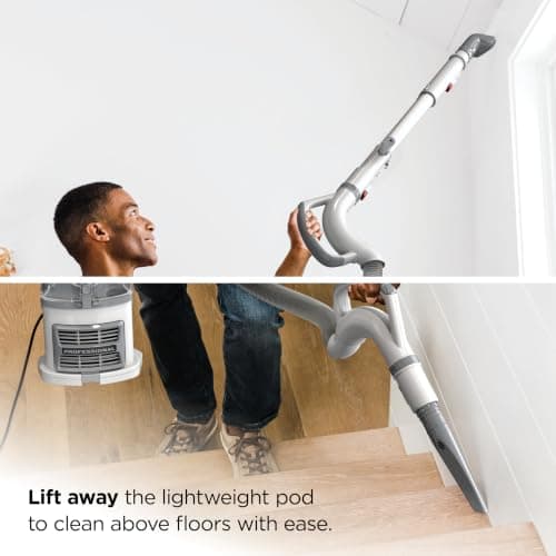 Shark Upright Vacuum Cleaner | Navigator Lift-Away | Pet Hair, Carpet & Hard Floor Cleaning | Dusting Brush & Crevice Tool | HEPA Filter | Swivel Steering | White/Silver | NV356E — view 5