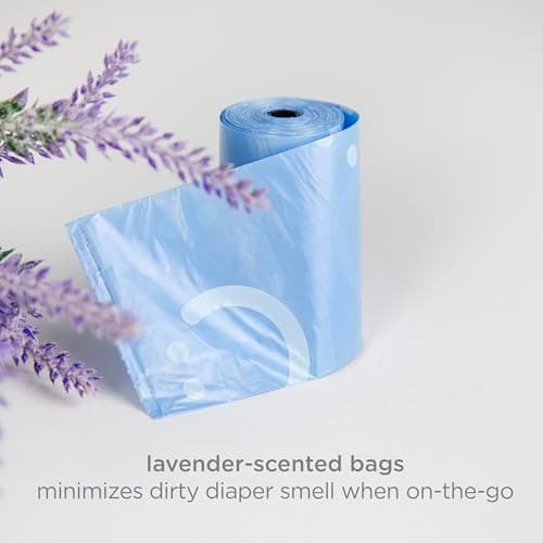 Ubbi Retractable Bag Dispenser for Diaper Bag Value Set, Gray — view 4