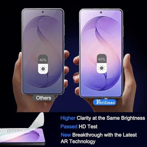 Ferilinso 3 Pack Screen Protector for Samsung Galaxy S26 Ultra, 9H Military-Grade Shatterproof Tempered Glass, Dust Removal Tray, Fingerprint Compatible, Case Friendly, with Camera Lens Protectors — view 3