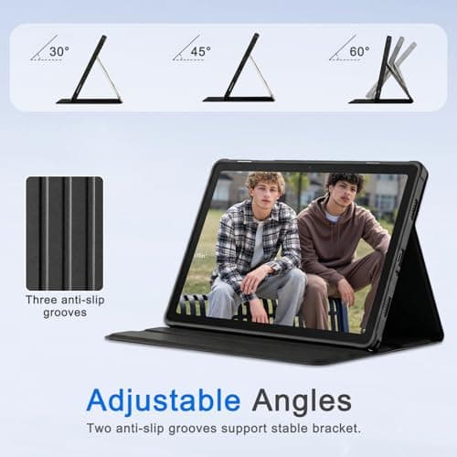 CoBak Case for Samsung Galaxy Tab A11+ Plus 11” 2025, Multi-Viewing Angles, All New PU Leather Folio Stand Cover with Auto Sleep Wake Feature for Samsung Galaxy Tab A11+ Tablet 11-inch, Sunflower — view 3