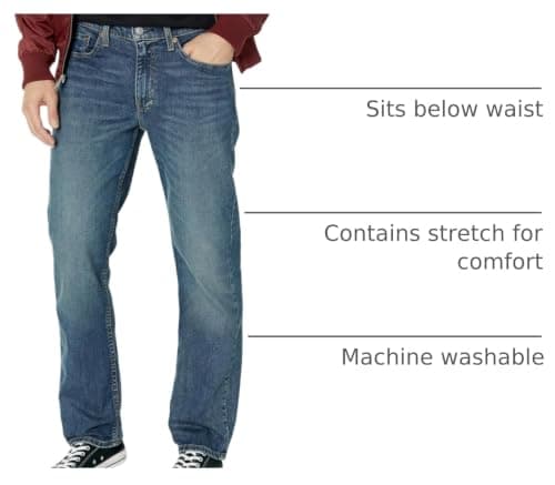 Levi's Men's 514 Straight Fit Jeans, (New) Loud Opinions, 34W x 32L — view 3