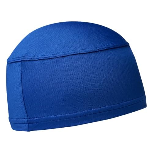 Under Armour Unisex Football Skull & Wave Cap, Cooling Helmet & Hair Cap with 4-Way Stretch & Elastic Fabric, OSFA, Royal/Black