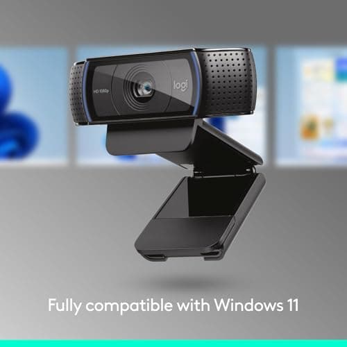 Logitech C920x HD Pro PC Webcam Full 1080p/30fps Video - Black — view 4