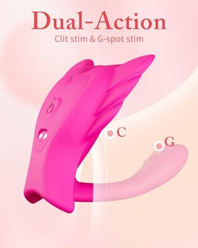 Wearable Vibrator, Couples Sex Toys Vibrating Panties, Female G Spot Vibrator with Remote Control & APP, Adult Sex Toys Womens, 360° Bendable Beginner-Friendly, Juguetes Sexuales Vibradores