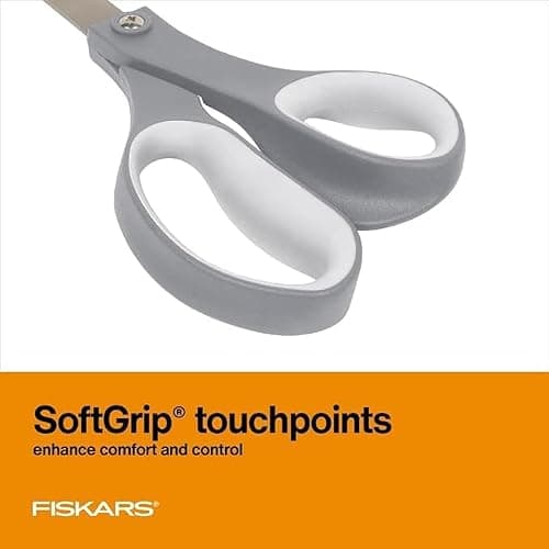 Fiskars All Purpose Scissors, High Performance Cutting, Stainless Steel Blades, Ergonomic and Comfort Handles, Perfect for Arts and Crafts and The Office, Scissors for Office — view 2