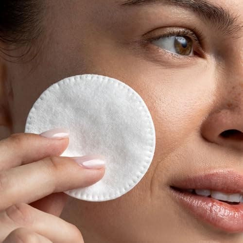 Cliganic Premium Cotton Rounds for Face (300 Count) - Makeup Remover Pads, Hypoallergenic, Lint-Free | 100% Pure Cotton — view 2