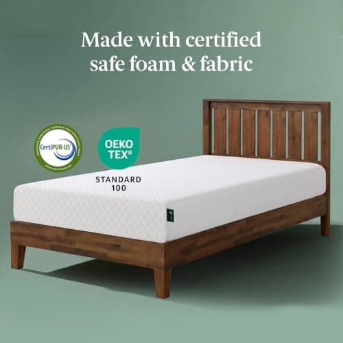 Zinus 6 Inch Twin Cooling Essential Memory Foam Mattress, Medium Feel — view 5