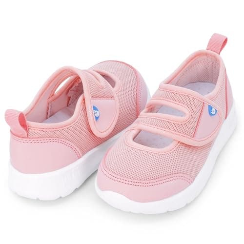 Jan & Jul Girls' Easy-On Toddler Shoes, Lightweight for First Walkers (Soft Pink, Size 6 Toddler) — view 3