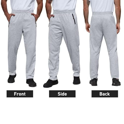 KGKE Men's Sweatpants Athletic Pants with Pockets,Jogger for Men Black/Black/Grey/Dark Grey/Navy M — view 3