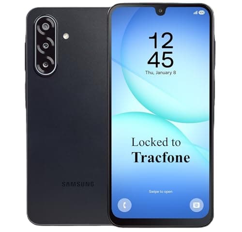 Tracfone Samsung Galaxy A17 5G, 128GB, Black - Prepaid Smartphone (Locked to Tracfone) - 6.7" Super AMOLED 90Hz Display, 50MP Triple Camera with OIS, 5,000mAh Battery, 4GB RAM, Android 16