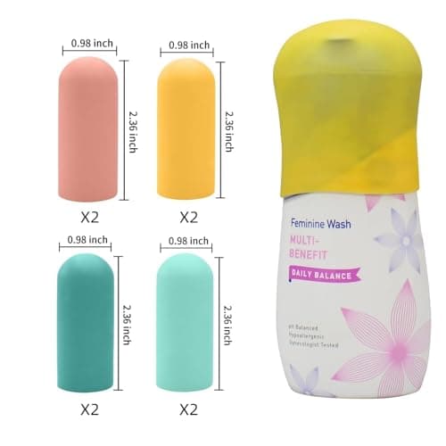 TRANOMOS 10 Pack Silicone Bottle Covers Travel Essentials for Women Men, Beach Vacation Essentials, Travel Size Toiletries Accessories, Cruise Ship Essentials 2025, Must Haves, Leak Proofing — view 6