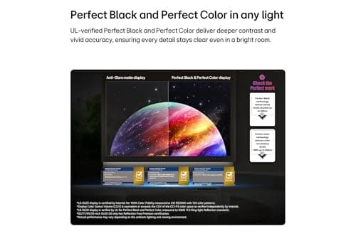 LG 83-Inch G6 OLED evo AI 4K Smart TV – α11 AI Processor Gen3, Hyper Radiant, Reflection Free, Up to 165Hz Refresh Rate, G-SYNC, FreeSync, Dolby Vision/Atmos, webOS, Wall Mount Included (83G6W,2026) — view 4