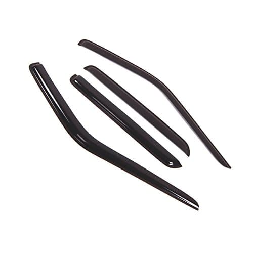 Tuningpros WD2-349 Dark Smoke 4 Pcs Set Window Visor (Outside Mount) Deflector Rain Guard Compatible with 1996-2004 Nissan Pathfinder