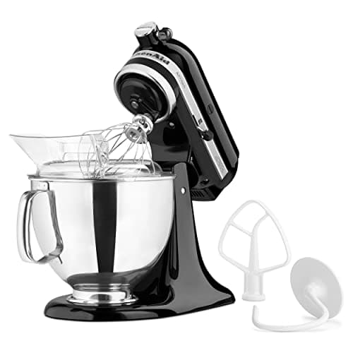 KitchenAid Artisan Series 5 Quart Tilt Head Stand Mixer with Pouring Shield KSM150PS, Onyx Black — view 2