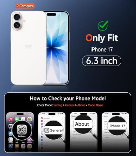 FNTCASE for iPhone 17 Case Clear: Magnetic Phone Cases with Screen Protector Drop Proof Compatible with Magsafe Slim Anti Yellowing Rugged Shockproof Protective Transparent Cover (A-Clear Magnetic)