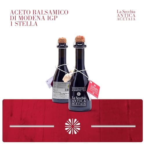 La Secchia – IGP Balsamic Vinegar of Modena "One Star", Aged in Oak, Low Density, 250 ml Bottle with Cork Pouring Cap — view 4