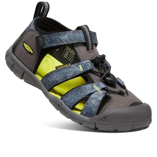 KEEN Unisex-Child Seacamp 2 CNX Closed Toe Sandals, Magnet/Evening Primrose, 2