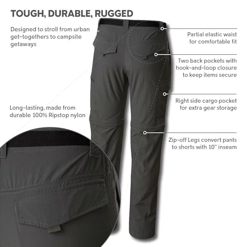 Columbia Men's Silver Ridge Convertible Pant, Breathable, UPF 50 Sun Protection — view 3