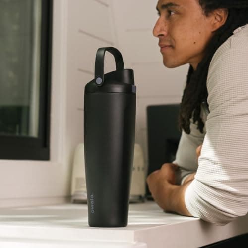 Owala FreeSip Sway Insulated Stainless Steel Water Bottle with Two-Way Spout, Built-In Straw and Bucket Handle, Made for Travel, School, and Sports, 40oz, BPA Free, Leak Proof, Summer Sweetness — view 7