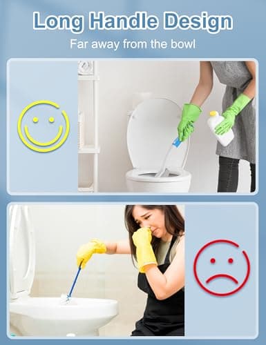 Yosoo Health Gear Toilet Pumice Cleaning Stone with Handle, Limescale Remover, Water Ring Stain Remover for Toilet Bowls — view 5