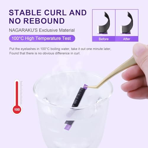 NAGARAKU Classic Individual Lash Extensions 0.05 D 12mm For Volume Fans — view 2