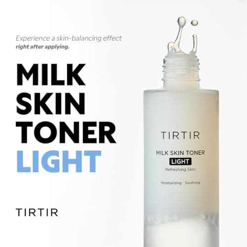TIRTIR Milk Skin Toner Light | Instant Hydration with 4% Niacinamide, Pore-Tightening, Vegan Toner for Acne-Prone, Sensitive & Oily Skin, Fungal Acne Safe, Panthenol, Allantoin, Vitamin B — view 2