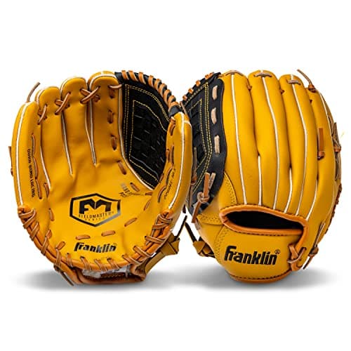 Franklin Sports Field Master Series Baseball Gloves, 12", Right Hand Throw
