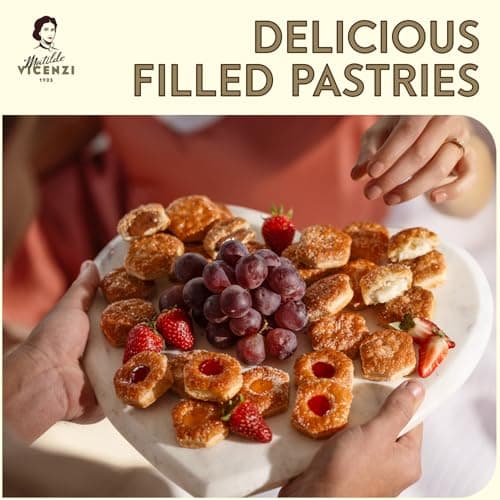 Matilde Vicenzi Millefoglie D'Italia Fine Selection of Italian Puff Pastries, Assortment of Vanilla, Chocolate, Butter & Raspberry Cookies for Hosts, Birthdays and Other Special Occasions - 13.76 oz (390g) — view 5