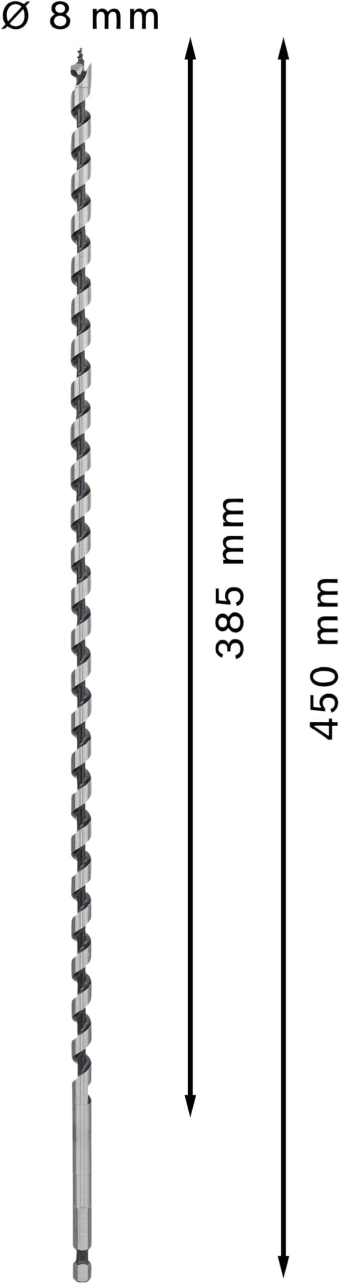 Bosch 2 608 597 640 - Broca salomónica para madera, hexagonal (8 x 360 x 450 mm) — view 3