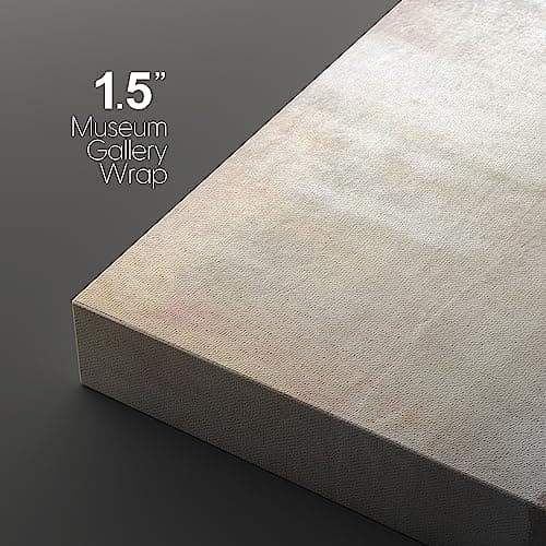 wall26 Canvas Print Wall Art Set Gray & Tan Color Block Ocean Wave Overlay Nature Wilderness Digital Art Modern Art Rustic Scenic Colorful for Living Room, Bedroom, Office - 24"x36"x3 Panels — view 4