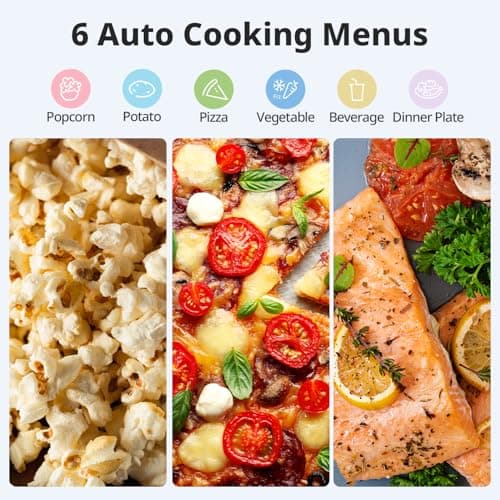 COMFEE' EM720CPL-PMB Countertop Microwave Oven with Sound On/Off, ECO Mode and Easy One-Touch Buttons, 0.7cu.ft, 700W, Black — view 2