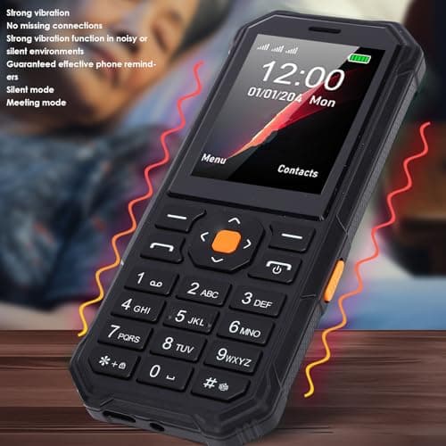 PUSOKEI Big Buttons Cell Phone for Seniors, Basic Phone with SOS Button, 2.4" Screen, HD Camera, Flashlight, FM Radio, Bluetooth, Flashlight, Triple SIM Slot, 5800mAh Battery (Black) — view 4