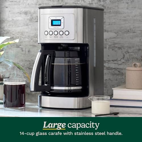 Cuisinart Coffee Maker, Programmable, Stainless Steel, 14-Cup Glass Carafe — view 3