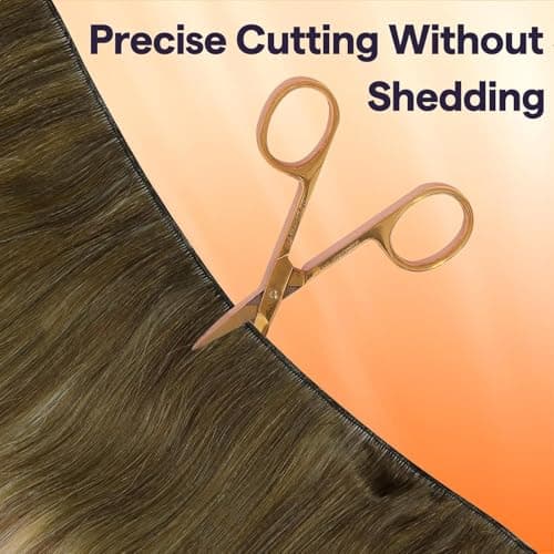 Full Shine Hair Extensions Real Human Hair Weft Genius Hair Extensions 20 Inch 60G Blonde Sew in Extensions for Women Hair Weft Color 3/8/22 Brown Fading to Ash Brown and Blonde — view 4