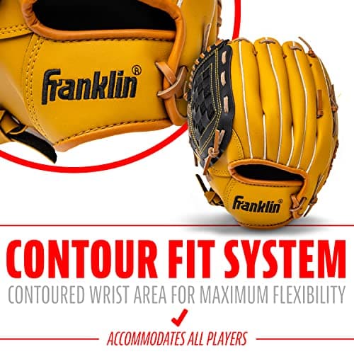 Franklin Sports Field Master Series Baseball Gloves, 12", Right Hand Throw — view 4
