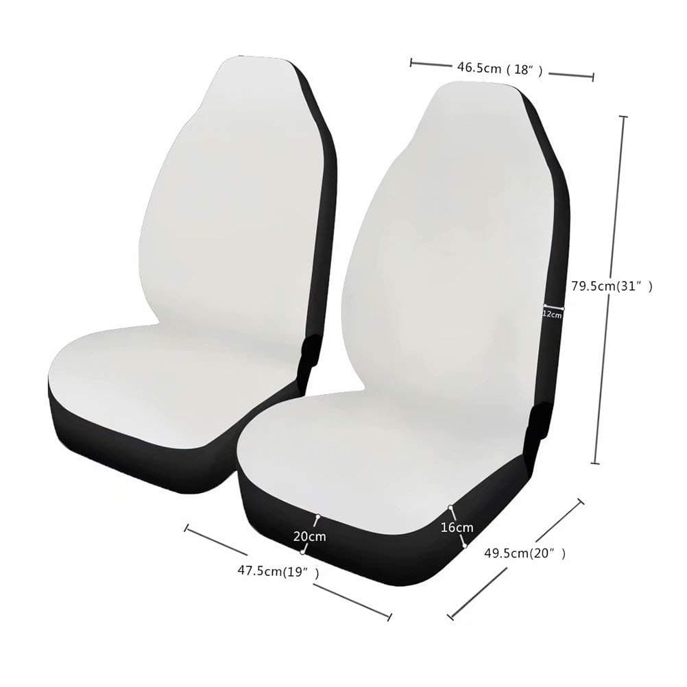 Showudesigns Universal Car Seat Cover Full Set Flower Bee Print Front Seat Covers 2 pc Protector Car Mat Covers, Fit Most Vehicle, Cars, Sedan, Truck, SUV, Van Yellow — view 3