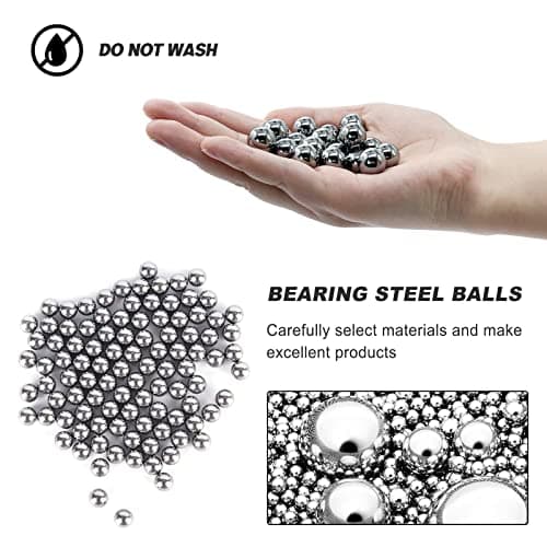 25 Pieces 1/2"(0.5'') Steel Bearing Balls Precision Bearing Steel Ball Assortment Kit(13mm) — view 3