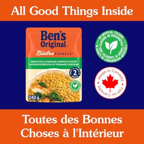 BEN'S ORIGINAL BISTRO EXPRESS Broccoli & Cheddar, Long Grain Rice and Side Dish, 240g Pouch — view 5