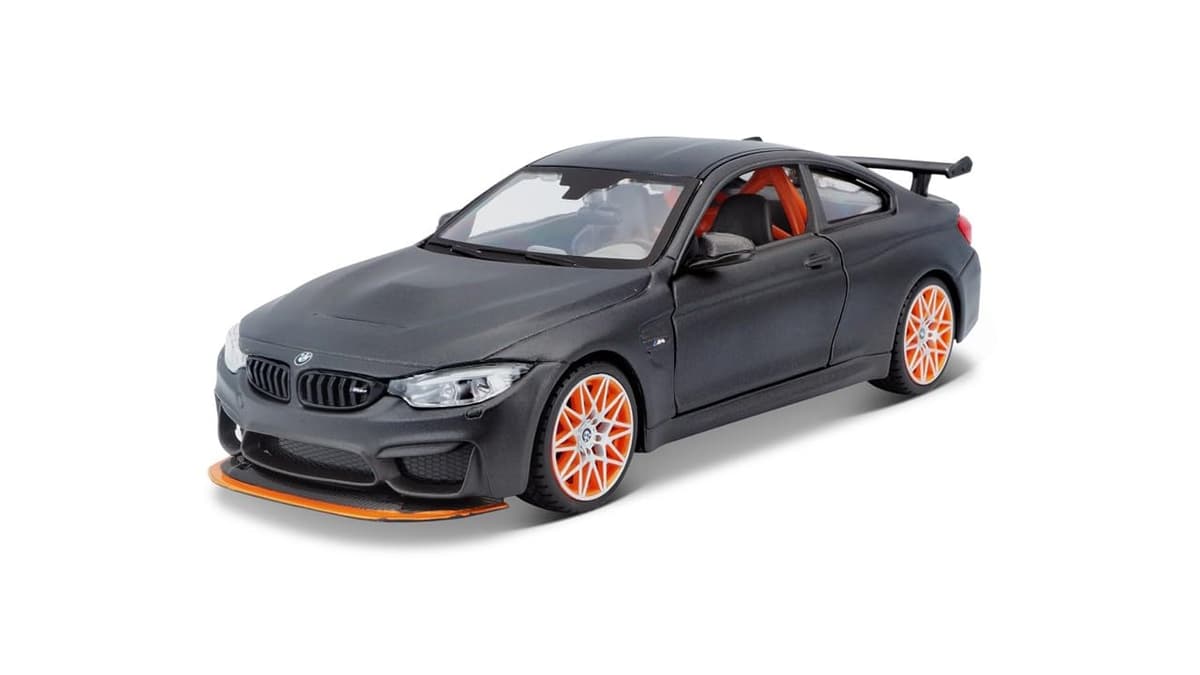 Bburago - BMW M4 GTS - Modelo de Coche Realista a Escala 1:24, Licencia Oficial BMW, Edad Recomendada 3+ Años