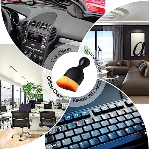 Yungeln 3 PCS Car Detail Dust Brush, Soft Interior Detailing Kit Tools, Dash Duster for Auto, Truck, SUV, RV Cleaning — view 6