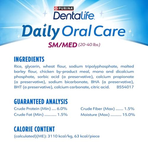 DentaLife Daily Oral Care Dog Treats for Small and Medium Dogs, Chewy Dental Treat to Freshen Breath and Fight Tartar, Chicken Flavor - 40 ct. Pouch — view 4