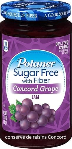 VALUBNDL: Polaner Sugar Free Concord Grape Jelly – 2 Pack (383g Jars) – 766g Total Bulk Supply – Keto Friendly & Diabetic Safe – 0g Added Sugar – High Fiber Fruit Preserves – VALUBNDL Signature Bundle — view 3
