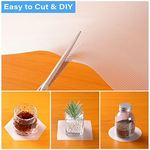 Shelf Liner Drawer Liner Non-Adhesive Shelf Liners Food Grade Eva Non-Slip Drawer Liners for Kitchen Fridge Cabinet Dressers Dining-Table Shoe Cabinet (12 Inches x 10 Feet) — view 4