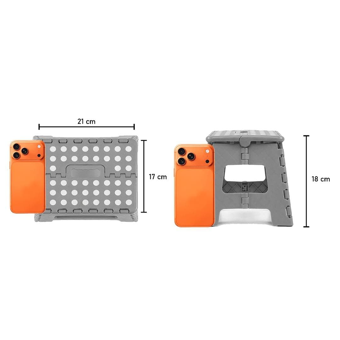 EASY SPEED Taburete Plegable Cocina o Baño (21x17x18cm),Hecho de Material Plástico PVC Antideslizante Banco Plegable Portatil,Taburete Plegable para Niños (hasta 150 Kg),Rosa — view 4