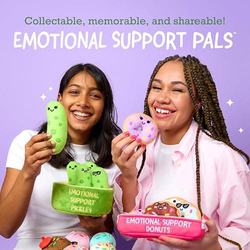 Emotional Support Ice Cream Cones by Relatable, Cuddly Stuffed Animals and Toys, Squishy Toys and Plushies, Great Gift Ideas for Loved Ones of All Ages, Includes 5 Plushies with Carrying Basket — view 4