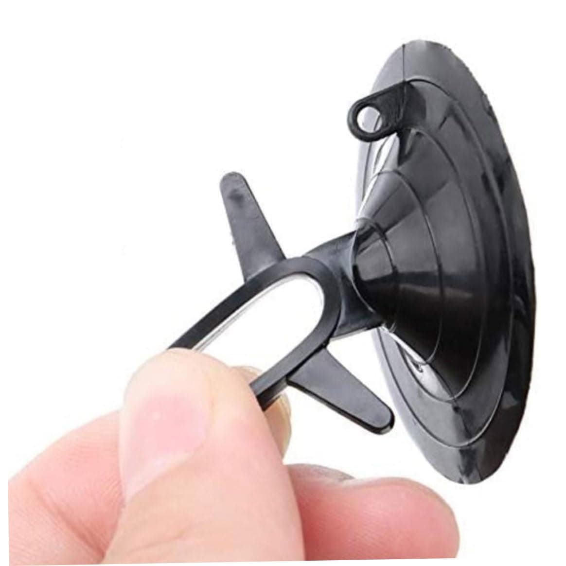 Obelunrp Tazas de succión, 10 Piezas de 4,5 cm de Vidrio pequeñas Tazas de succión con Anillo de tirón, Tazas de succión de Ventana del automóvil, Almohadillas de Sucker para Visor automotriz (Negro) — view 4