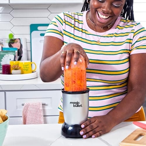 magic bullet® Blender in Silver, 7-Piece Set, 250W Blender and Food Processor — view 4